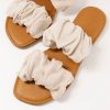 Sweet Peas St Tropez Linen Scrunchie - Sandal